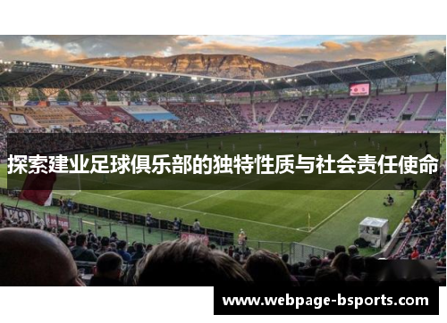 探索建业足球俱乐部的独特性质与社会责任使命